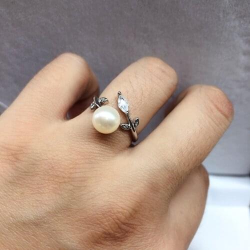 New Arrival Ring Mountings Base Findings Adjustable Ring Jewelry Setting Parts Fittings for Akoya Edison Pearls Jade Coral Beads