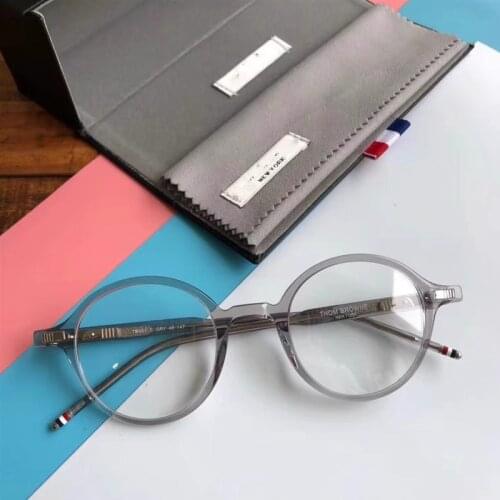 New High Quality Thom Brand Designer Retro Round Eyeglasses Optical Prescription Glasses Frame Men Gafas Women with Original Box