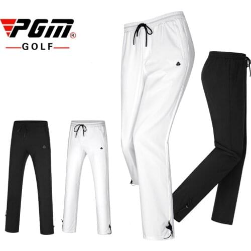 PGM New Men Golf Outdoor SportsWear Trousers Summer Waterproof Rain Young Men Pants Adjustable Elastic Spring Clothing Quick Dry