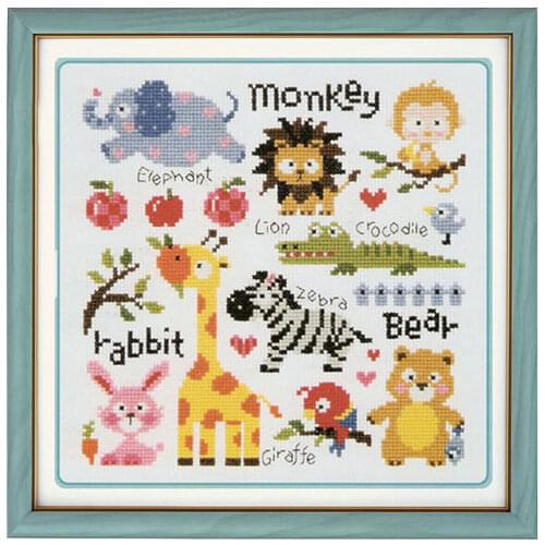 Embroidery Package Cross Stitch Kits Unopen New Luxurious Zoo DIY Handicraft Embroidery Kit Free shipping