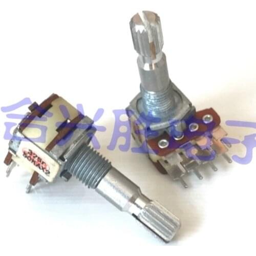 1pc original for ALPS 12 precision potentiometer dual A50K amplifier car audio volume potentiometer 8 feet