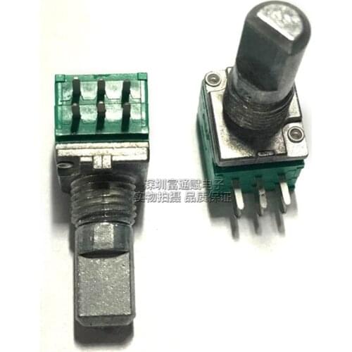 2pcs RD097 B50K stereo channel potentiometer half shaft 15MM 6 feet