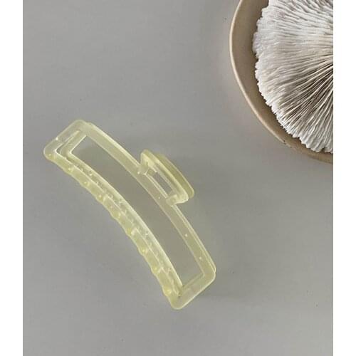 Korean Style Fashion Women Girls Acrylic Hair Claws Hair Clips Headwear Transparent Big Size Women Hair Accessories Ornament