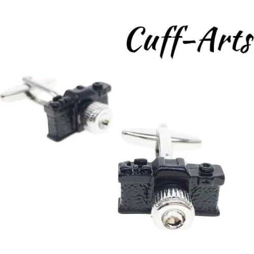 Cufflinks for Men Black Camera Cufflinks Gifts for Men Gemelos Les Boutons De Manchette by Cuffarts C10493
