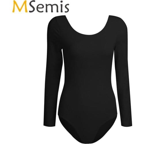 Womens Gymnastics Ballet Leotard Costumes Built In Shelf Bra Dance Bodysuit Gymnastics Swimsuit for Dancing Sports Dancewear