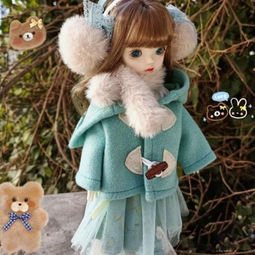 1/6 Bjd Doll Clothes Suit Accessories Cute Girls Toys Suitable For 30cm Bjd Doll Dress Outfit Skirt Suit Winter