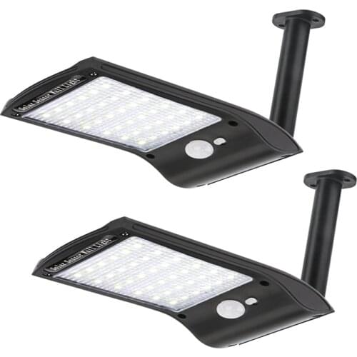 2Pack Solar Lights 36 LED IP65 Waterproof Outdoor Security Night Light,Wireless Wall Lamp for Garden, Fence, Gate Garage