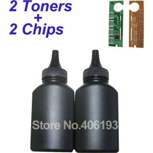 2 Toners + 2 Chips for Xerox WC PE120 PE120i PE 120 PE 120i PE120 i toner refill powder 013R00606
