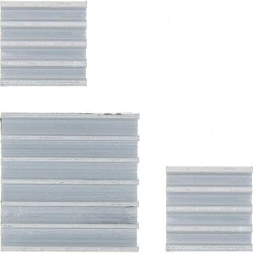 3 pcs + perekat Raspberry Pi,Murni aluminium Heat Sink Set Kit Radiator untuk pendinginan Raspberry Pi 2 B gratis pengiriman