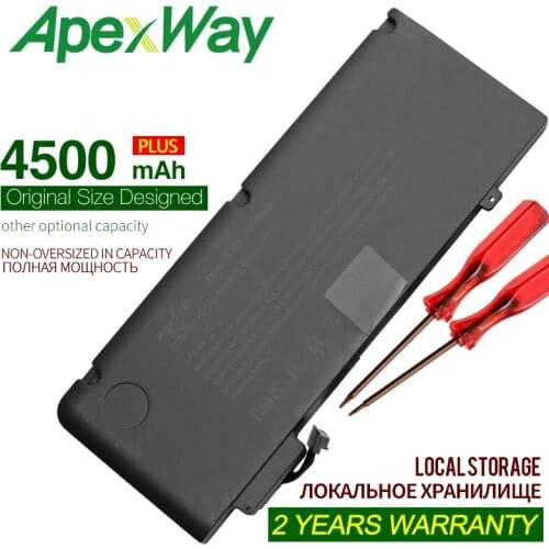 ApexWay A1322 A1278 Laptop Battery A1322 For APPLE MacBook Pro 13 " A1278 Mid 2009 2010 2011 2012 Battery+ Gift Screwdriver