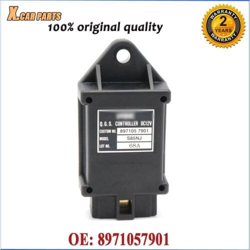 Car 12V 6Pin Glow Plug Relay Timer 8971057901 For Hitachi EG30 ZX27U ZX30U ZX35U ZX40U ZX50U ZX55UR ZX55UR-HHE Isuzu 4JG2 4LB1