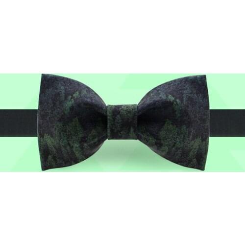 Free shipping new fashion mens design male dress suit bow tie wedding party bridegroom groomsman Personality big forest printed