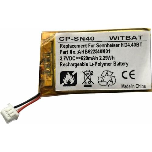 TTVXO 620mAh Wireless Headset for Sennheiser HD4.40BT HD 4.50BTNC Battery AHB622540N1