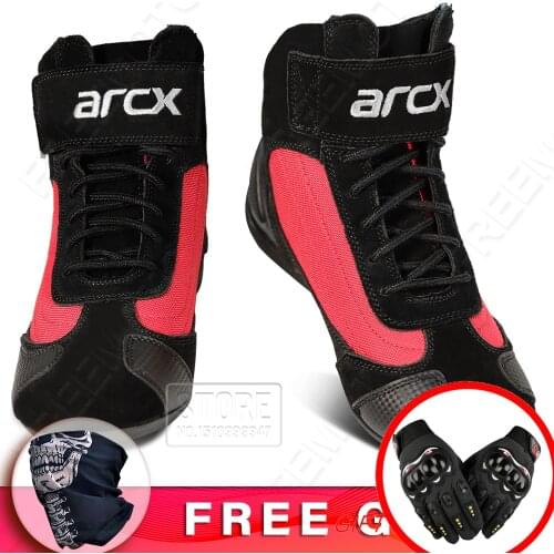 Genuine Motorcycle Boots Cow Leather Riding Shoes Motorcycle Ankle Boots Enduro Motocross Mens Sneakers Boots Military Botas