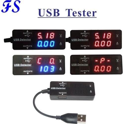 YB26VA QC2.0 3.0 3.2~30V LED Digital USB Tester DC Current Voltage Meter Amp Volt Meter Power Tester Battery Capacity Indicator