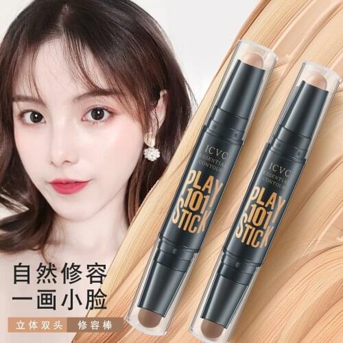 Double-end Concealer Stick Long Lasting Dark Circles Corrector Contour Concealers Stick Cosmetic Makeup Face Makeup Creamy