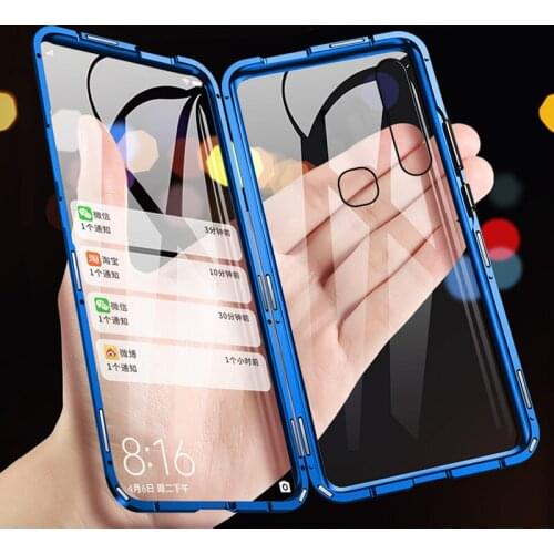 Double Sided Magnetic Case For VIVO Y90 Y91 Y91C Y91i Magnet Glass Full Cover For VIVO Y93 Lite Y95 Phone cover Bumper Case