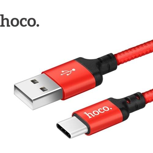 HOCO USB Type-C Fast Charge Cable For Xiaomi Redmi Note 8 9 3A Quick Charger Cables Date Wire Cord For Samsung S20 S21 A51 Cable