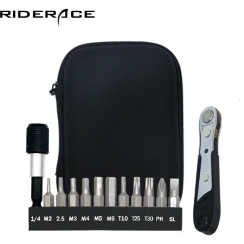 Ratchet Wrench Bicycle Tools Kit 10 In 1 Multitool Wrench For Bike Repair Tools Hex Key Wrench MTB Road Cycling Bike Tool Set