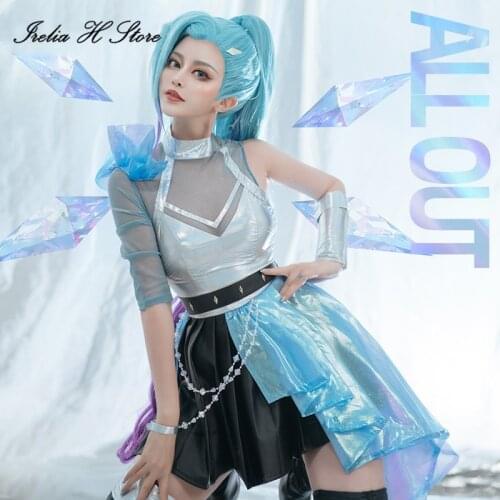 LOL KDA Seraphine Cosplay Costume THEBADDEST Seraphine cosplay costume dress female can daily dress
