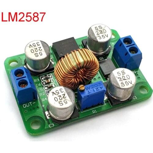 LM2587 DC-DC Power Modules Boost Module Over Lm2577 (Peak 5A) DC Step-Up Converter Module