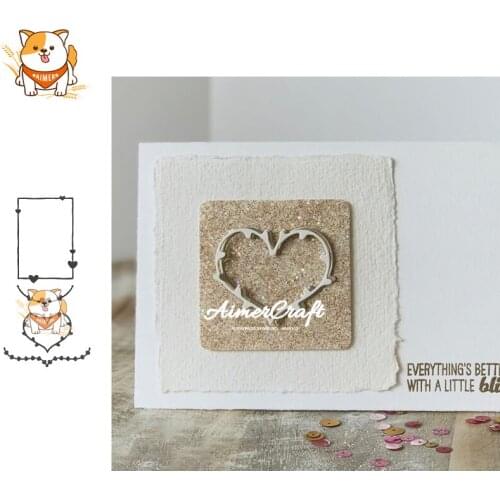 Love Frame Strip Metal Cutting Dies Scrapbooking Stencil For DIY Paper Card Decorative Embossing Die Cut Craft Dies New 2019