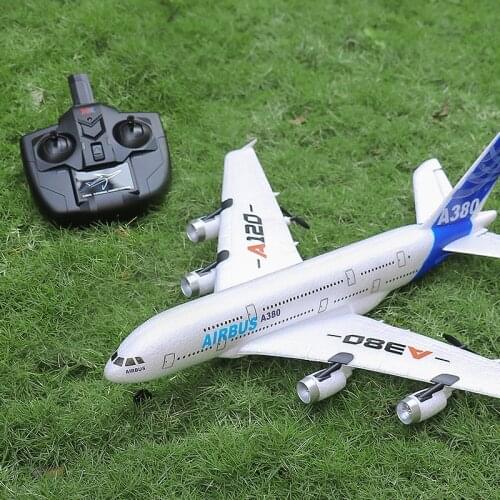 Wltoys RC Plane 3CH 2.4G EPP RC Airplane Fixed-wing RTF Airbus A380 Double powered Glider RC Aircraft Model RC Helicopter Toys