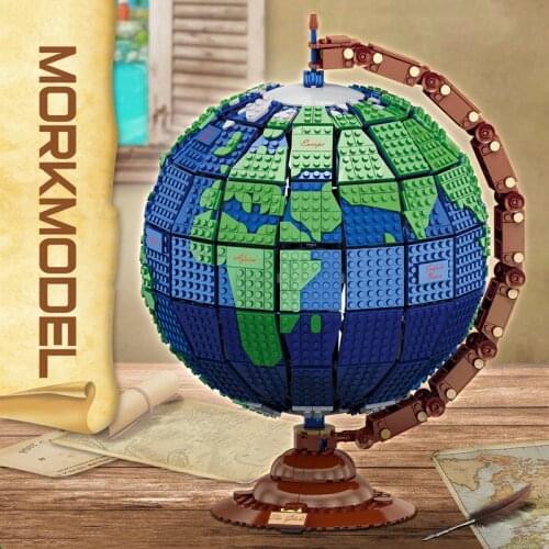 MORK DHL Creative series 031001 2420Pcs Globe Building Blocks model of the earth Educational assembly Brick Toys Chirstmas Gifts