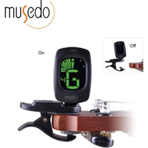 Musedo T-29U Mini Clip-on Clip on LCD Display Ukulele Tuner Backlight 360 Degree Rotatable Clip Ukulele [Ukulele Dedicated]