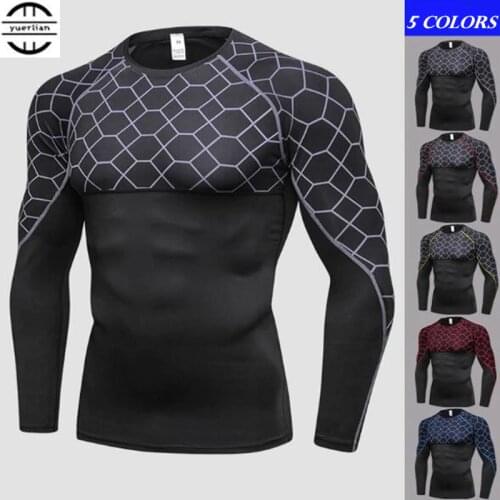 100p Men Pro Wicking&Quick Drying T-Shirt,Elastin Compression Fitness Tight Bottom Long Sleeve Underwear,Breathable&Anti Wrinkle