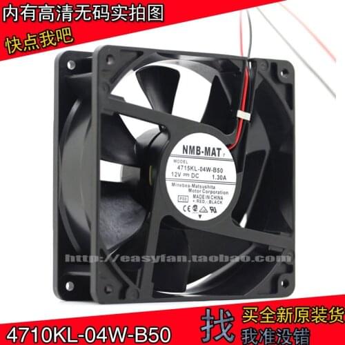 NEW NMB-MAT Minebea 4715KL-04W-B50 12038 12V 1.3A 2lines cooling fan