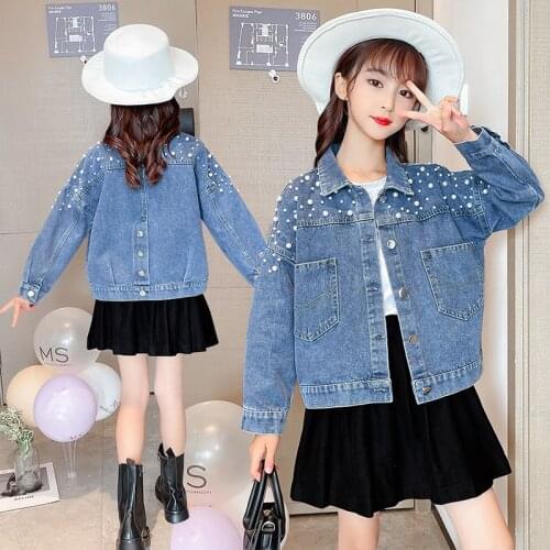 OBOVATUS Denim Jackets For Girls