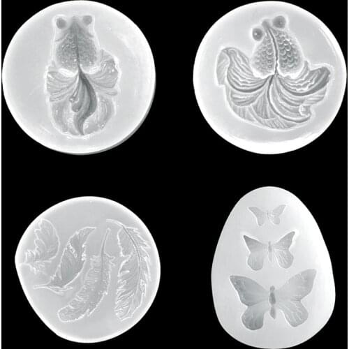 1pcs Transparent Butterfly Silicone Resin Mold For DIY Making Jewelry Pendant Necklace Mold Phone Case Patch Accessories Making