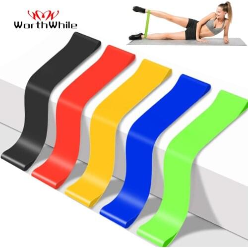 WorthWhile Elastic Resistance Bands Yoga Gym Fitness TPE Pull Up Assist Rubber Band for Crossfit Exercise Home Workout Equipment