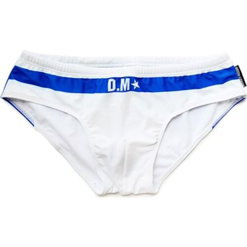 Sexy Mens Swim Briefs DM Swimwear Bikini Swimming Trunks Bathing Suit Beach Shorts Gay Desmiit Youth Man Swimsuit 2021 Zwembroek