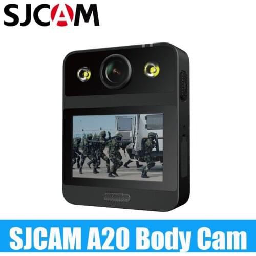 SJCAM A20 Portable Waterproof Wearable Infrared Police Security Body Wron Camera with LED Lamp Motion Detection Action Camera