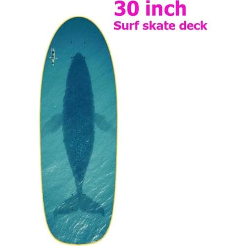 30 Inch Surf Skate Deck 7-Tier Maple Board 76X26CM Land Surfskate Carving Cruiser Skate Board Deck DIY Quality Skateboard Parts