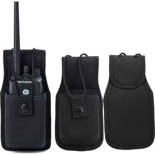 Tactical Radio Pouch Two Way Walkie Talkie Holder Bag Waist Belt Carry Nylon Magazine Pouch Interphone Holster Hunting Pack