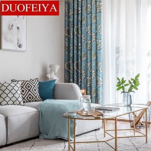 [Quiet] Modern Minimalist New Cotton Cloth Curtain Fabric curtains for Living Room Bedroom Curtains