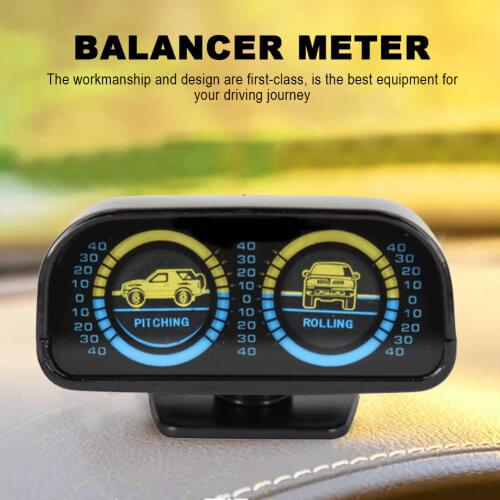 2 In 1 Outdoor Car Adjustable Compass Balancer Car Off-road Balancer Black Adjustable Incline Meter For Auto Boat Vehicles