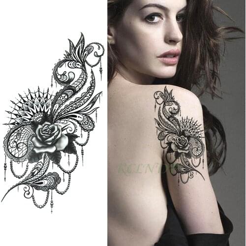 Waterproof Temporary Tattoo Sticker flower Fake Tatto Flash Tatoo Hand Arm Foot Cool for Girl Women Men