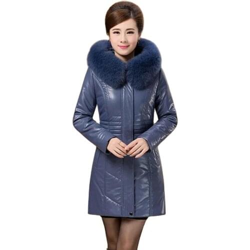 XLMJDZGS Womens Winter Leather Jackets