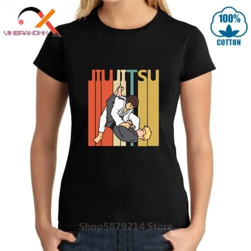 Funny Boxing Bjj gym Boxer Lady Tops Tees Taekwondo Kung Fu Brazilian Jiu Jitsu Tshirt Women Design Karate Martial Arts T-Shirts