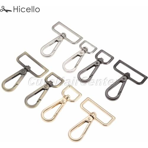1pc Metal Bag Buckle Clasp Lobster Trigger Clip 16mm 38mm handbag Movable Screw Hook DIY chain Gold Silver Black Bronze Hicello