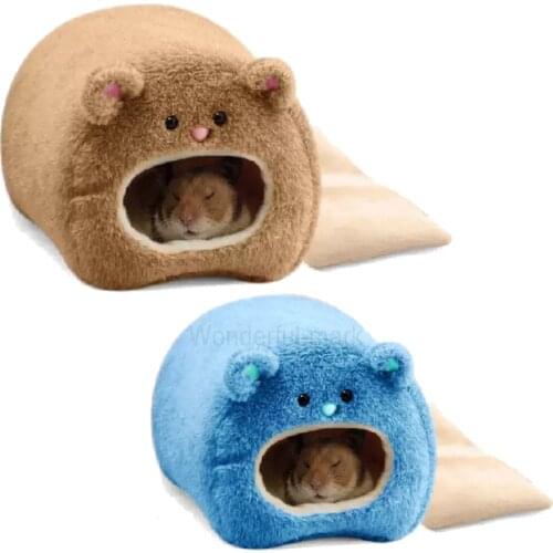1Pcs Cute Cartoon Warm Bed Rat Hammock Squirrel Pet Toy Hamster Cage House Home Hanging Nest Mat Small Pet Supplies Wholesale