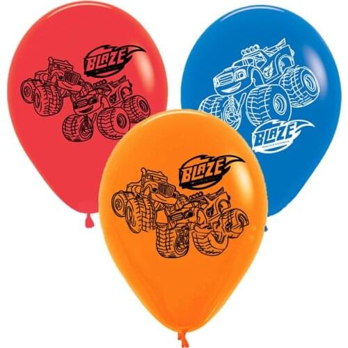 10/20Pcs 12inch Blaze Monster Latex Balloon Birthday Party Decoration Car balloon Baby Shower Supplies Kids Toys Globos