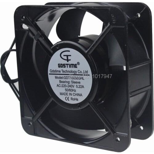 10 PCS lot Gdstime AC 220V 240V 15CM 150MM 150x150x50mm Industrial Ventilation Exhaust Cooling Fan