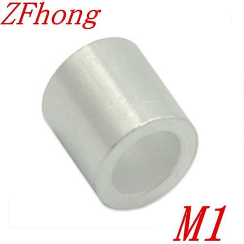 1000PCS M1 1.1mm Aluminum Wire Rope Cable Crimping Button Stop Sleeves Clip Fittings