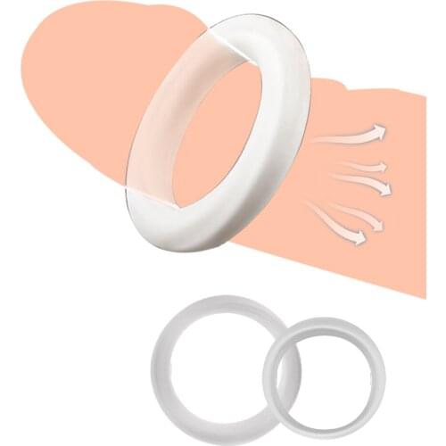2PCS/Set Male Foreskin Corrector Resistance Ring Sex Toys for Men Penis Rings Delay Ejaculation Cock Ring Silicone Adult Goods