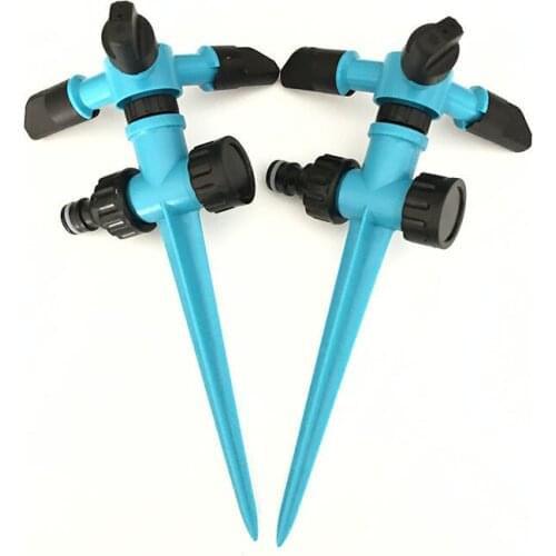 2pcs/lot Automatic plastic sprinkler with plastic nozzle garden lawn sprinkler Garden Water Connectors